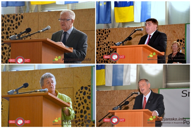 Emil Hedžet, župan Peter Misja, dr. Mateja Kožuh Novak in dr. Danilo Türk so nagovorili številne prisotne